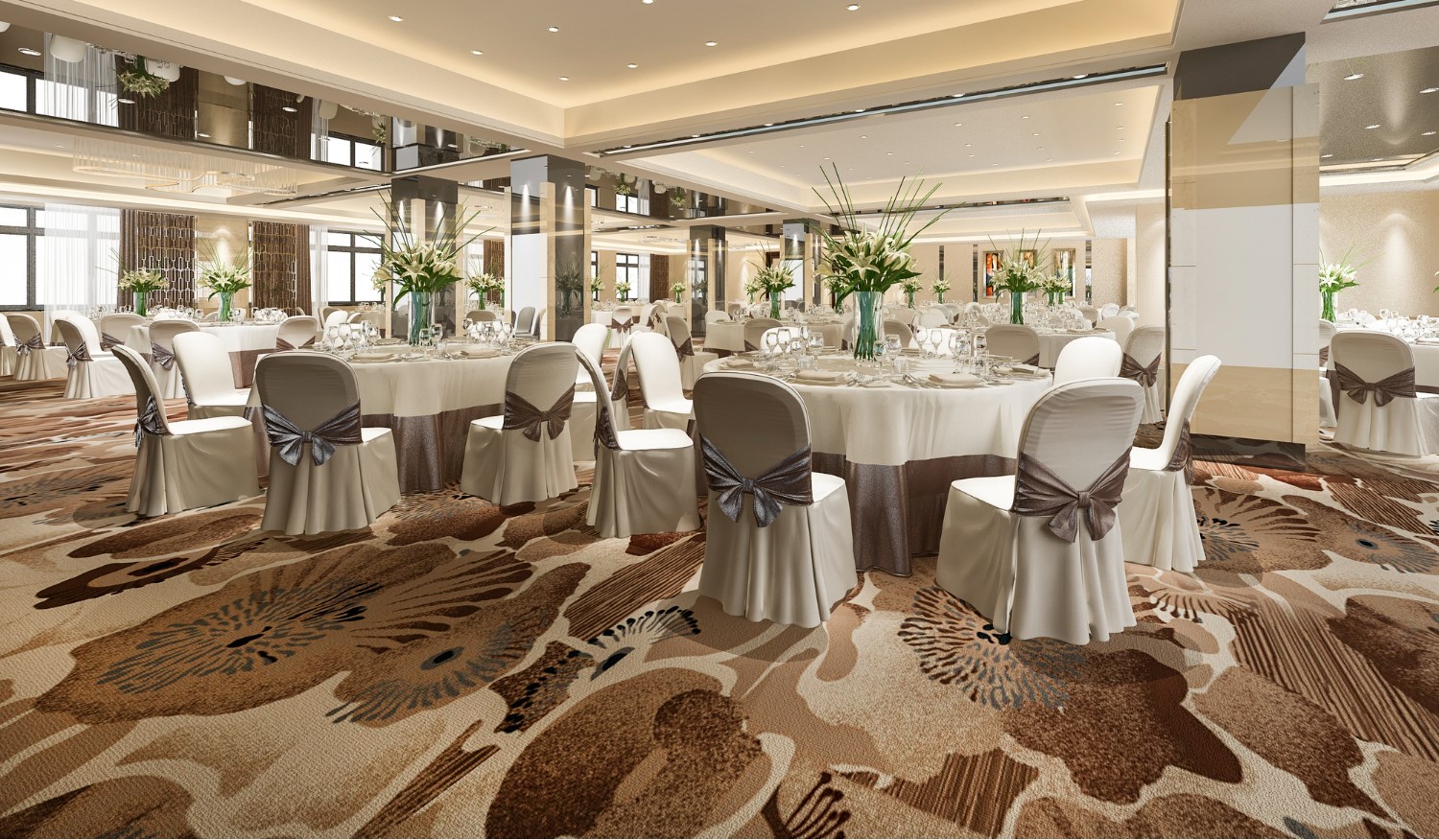 Banquet Furniture Collection | Hotel Supplies Dubai Elegant banquet furniture including tables, chairs, and trolleys for hotels and event venues in Dubai