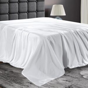 Maples Pure White 100% Cotton Flat Sheets – Available in Multiple Sizes - Image 2
