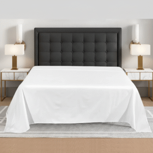 Maples Pure White 100% Cotton Flat Sheets – Available in Multiple Sizes - Image 1