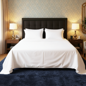 Maples Pure White 100% Cotton Flat Sheets – Available in Multiple Sizes - Image 1