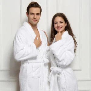 Maples Terry Velour Bathrobe, 100% Cotton and in Choice of 350 GSM for Unparalleled Comfort and Elegance. - Image 3