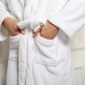 Maples Terry Bathrobe with Shawal Collor and Pockets, 100% Cotton in 350 GSM for Unparalleled Comfort and Elegance. - Image 3