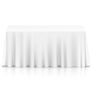 Maples White Tablecloths,100% Cotton in Array of Sizes to Elevate Your Dining Experience. - Image 4