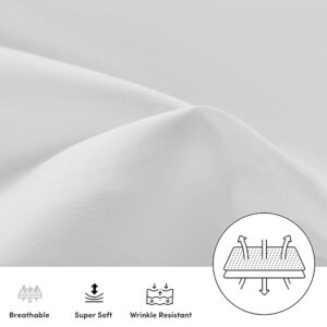 Maples Pure White Polycotton Pillow Covers Collection - Unveiling a Spectrum of Thread Count (144 to 300), Sizes & Models for Your Ultimate Choices - Image 2