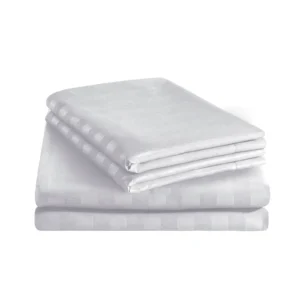 Maples Stripe Polycotton Flat Sheet, featuring elegant stripes of 0.5, 1 & 3 CMS. Indulge in luxury with 300 thread counts, find your ideal fit among a range of sizes and a multitude of color options. - Image 3
