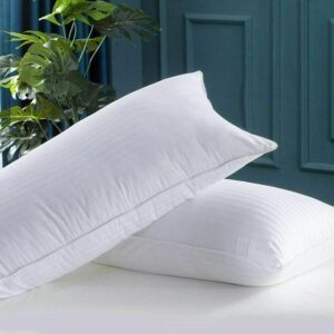 Maples Stripe Polycotton Pillow Cover with Flap – Elegant 0.5, 1 & 3 CM Stripes, 300 Thread Count, Available in Multiple Sizes and Colors - Image 3