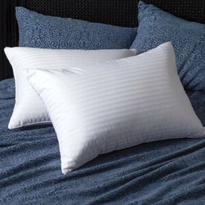 Maples Stripe Polycotton Pillow Cover with Flap – Elegant 0.5, 1 & 3 CM Stripes, 300 Thread Count, Available in Multiple Sizes and Colors - Image 1