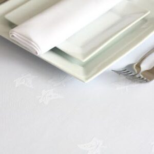 Maples Ivy Leaf Design Damask Tablecloth – Available in Array of Colors & Sizes to Elevate Your Dining Experience. - Image 4