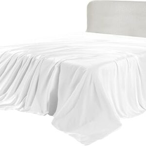 Maples Pure White Polycotton Flat Sheets - Available in Multiple Sizes - Image 2