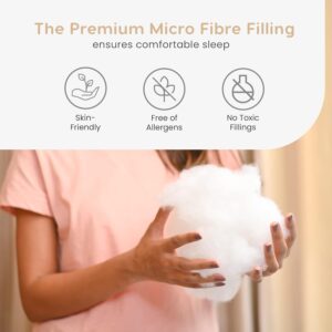 Maples Micro Fiber Pillows, Elevate Your Sleep Experience with Unmatched Softness and Support - Image 3