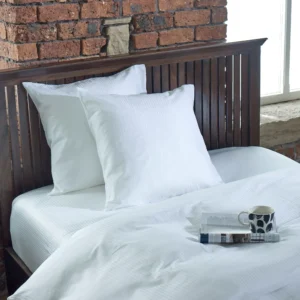Maples Stripe Polycotton Pillow Cover with Flap, featuring elegant stripes of 0.5, 1 and 3 CMS. Indulge in luxury 300 thread count and find your ideal fit among a range of sizes and a multitude of color options. - Image 4