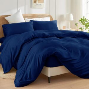 Premium Solid Color Duvet Cover with Corner Slings – Luxurious 180 Thread Count, Available in Multiple Colors & Sizes for Ultimate Comfort - Image 2