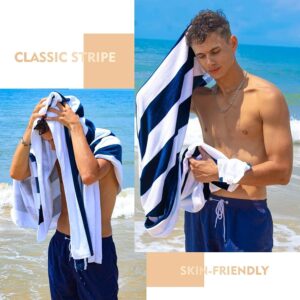 Maples 100% Cotton Stripe Pool Towels with Luxurious Option of 600 GSM for Unparalleled Comfort and Elegance. - Image 4