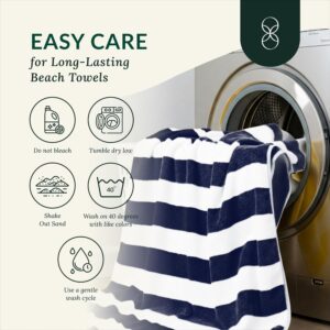 Maples 100% Cotton Stripe Pool Towels with Luxurious Option of 600 GSM for Unparalleled Comfort and Elegance. - Image 5