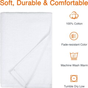 Maples White Borderless Bath Towels – 100% Cotton, 600 GSM, Luxuriously Soft and Highly Absorbent - Image 4