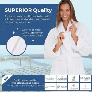 Maples Terry Velour Bathrobe, 100% Cotton, 350 GSM, Unparalleled Comfort and Elegance. - Image 4