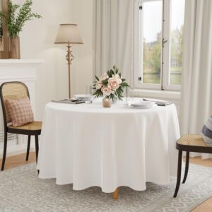 Maples White 100% Cotton Tablecloth – Available in Multiple Sizes - Image 3