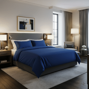 Premium Solid Color Duvet Cover with Corner Slings – Luxurious 180 Thread Count, Available in Multiple Colors & Sizes for Ultimate Comfort - Image 2