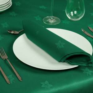 Maples Ivy Leaf Design Damask Tablecloth – Available in Array of Colors & Sizes to Elevate Your Dining Experience. - Image 8
