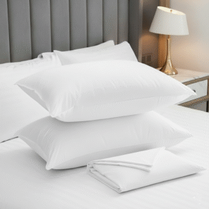 Maples Pure White 100% Cotton Pillow Covers – Available in 300 Thread Counts and Multiple Sizes - Image 1