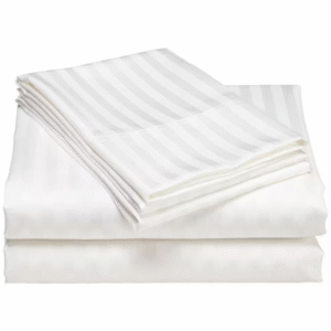 Maples Stripe 100% Cotton Flat Sheet – 0.5, 1, and 3 cm Elegant Stripes, 300 Thread Count, Available in White and Multiple Sizes - Image 7