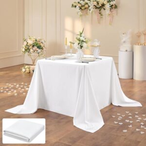Maples White 100% Cotton Tablecloth – Available in Multiple Sizes - Image 2