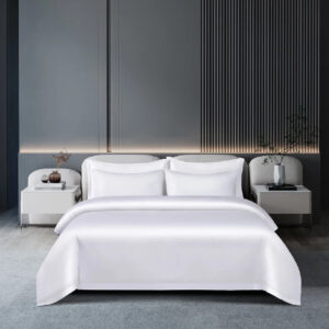Maples Pure White 100% Cotton Duvet Cover With Flap - Unveiling a Spectrum of 260 & 300 Thread Count Choices and Sizes for Your Ultimate Comfort. - Image 3