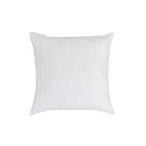 Maples Stripe 100% Cotton Pillow Covers with Elegant of 0.5, 1 & 3 CMS Stripes. Immerse Yourself in Luxury with 300 Thread Count and Discover Your Perfect Fit with an Array of Sizes in White Color. - Image 3