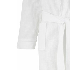 Maples Waffle Bathrobe with Shawal Collor and Pockets, 100% Cotton and in 350 Gsm for Unparalleled Comfort and Elegance. - Image 3