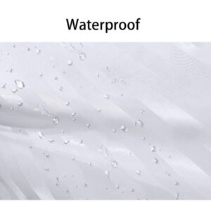 Maples Satin Stripe 100% Polyester Shower Curtain – Machine Washable, Available in a Range of Stunning Colors - Image 3