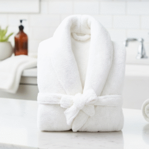 Maples Terry Velour Bathrobe, 100% Cotton, 350 GSM, Unparalleled Comfort and Elegance. - Image 1