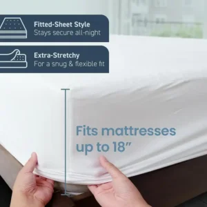 Maples Laminated Fabric Waterproof Mattress Protector, Unparalleled Comfort and Supreme Protection. - Image 3