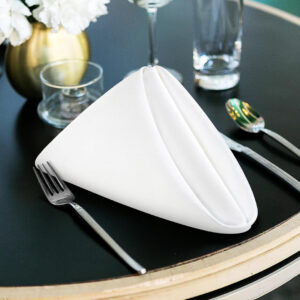 Maples Plain White Napkin - 100% Cotton in Array of Sizes to Elevate Your Dining Experience. - Image 2