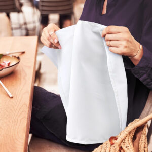 Maples Plain White Napkin - 100% Cotton in Array of Sizes to Elevate Your Dining Experience. - Image 3