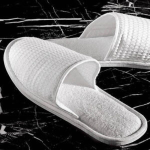 Maples Waffle Closed Toe Slipper, 100% Cotton, soft and cozy experience for your feet. - Image 5