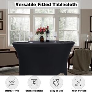 Maples Spandex Round Fitted Stretch Table cloth – Stylish Shades & Sizes - Image 3