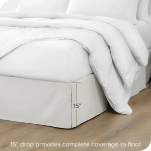 Maples Pure White Bed Skirtings, In Array of Sizes for Unparalleled Fit. - Image 2