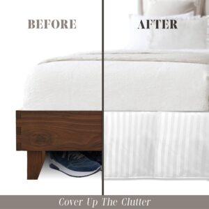 Maples Stripe Fabric Bed Skirtings, In Array of Sizes for an Exceptional Fit. - Image 4
