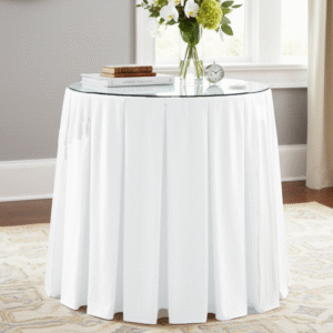 Maples Large Box Pleated Table Skirtings - Available in Multiple Stylish Shades - Image 1