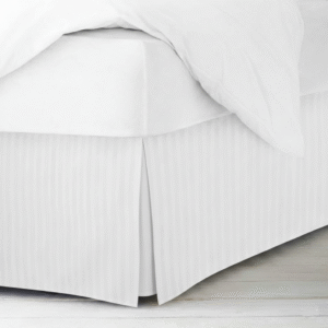 Maples Stripe Fabric Bed Skirtings, In Array of Sizes for an Exceptional Fit. - Image 2