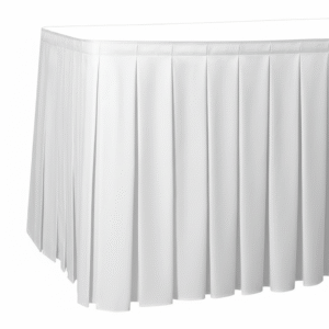 Maples Box Pleated Table Skirting – Available in Multiple Stylish Shades - Image 3