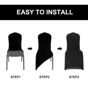 Maples Spandex Fitted Chair Covers - Unveil a Spectrum of Stylish Shades & Customization. - Image 4