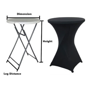 Maples Spandex Cocktail Fitted Stretch Tablecloth – A Kaleidoscope of Stylish Shades. - Image 7