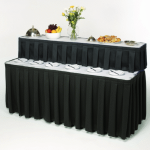 Maples Two Tier Table Skirtings - Available in Multiple Stylish Shades - Image 1