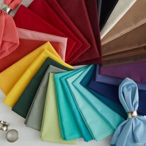 Maples Pure Solid Color Napkins - Damask Material in Array of Colors & Sizes - Image 2