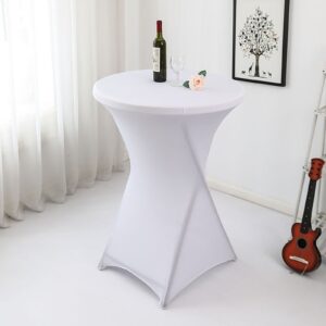 Maples Spandex Stretch Cocktail Tablecloth – Multiple Stylish Shades - Image 1