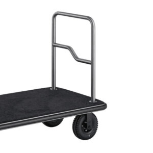 Maples Hotel Stainless Steel Lobby Luxury Flat Luggage Trolley