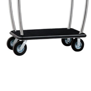 Maples Hotel Stainless Steel Lobby Queen Luggage Trolley