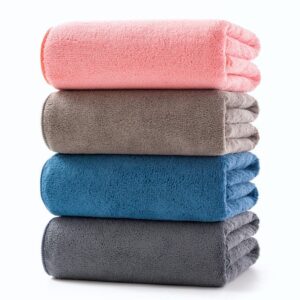 Maples Solid Color Borderless Bath Towels – 100% Cotton, 600 GSM, Luxuriously Soft and Highly Absorbent - Image 1