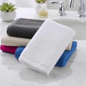 Maples Solid Color Borderless Face Towels – 100% Cotton, 600 GSM, Available in Vibrant Colors, Soft and Highly Absorbent - Image 1